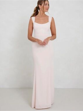 Park & Fifth Windsor Sleeveless Maxi Gown in Pale Pink Dress